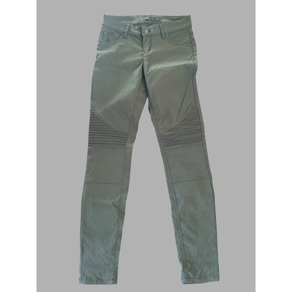 prAna Women's Brenna Pant Moto Women's 2 Green Nylon Blend - Picture 6 of 9